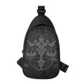 Black And White Libra Sign Print Sling Bag