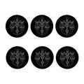 Black And White Libra Sign Print Coaster Set