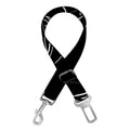 Black And White Libra Sign Print Dog Seat Belt