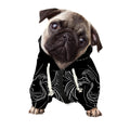Black And White Libra Sign Print Dog Zip Up Hoodie