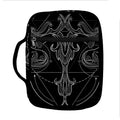 Black And White Libra Sign Print Front Pocket Bible Bag