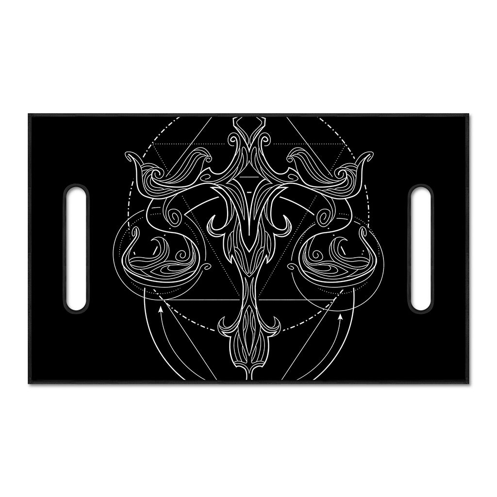 Black And White Libra Sign Print Golf Cart Seat Cover