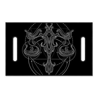 Black And White Libra Sign Print Golf Cart Seat Cover