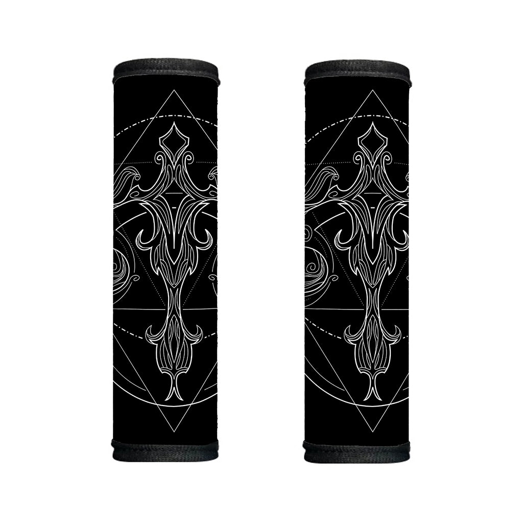 Black And White Libra Sign Print Handle Covers