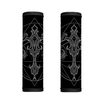 Black And White Libra Sign Print Handle Covers