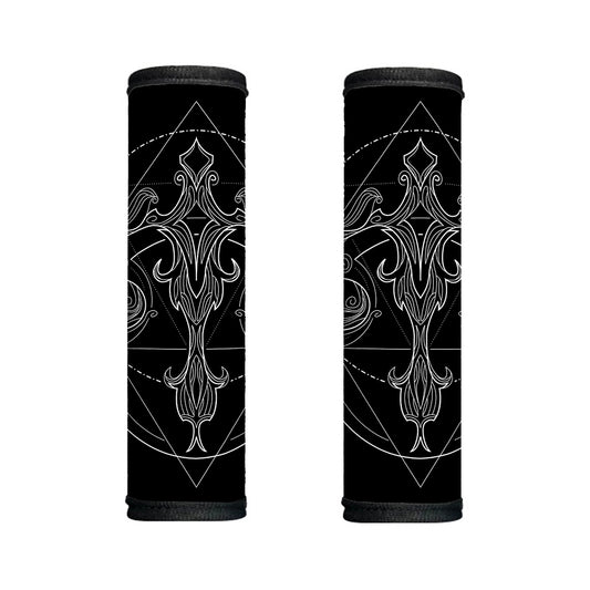 Black And White Libra Sign Print Handle Covers