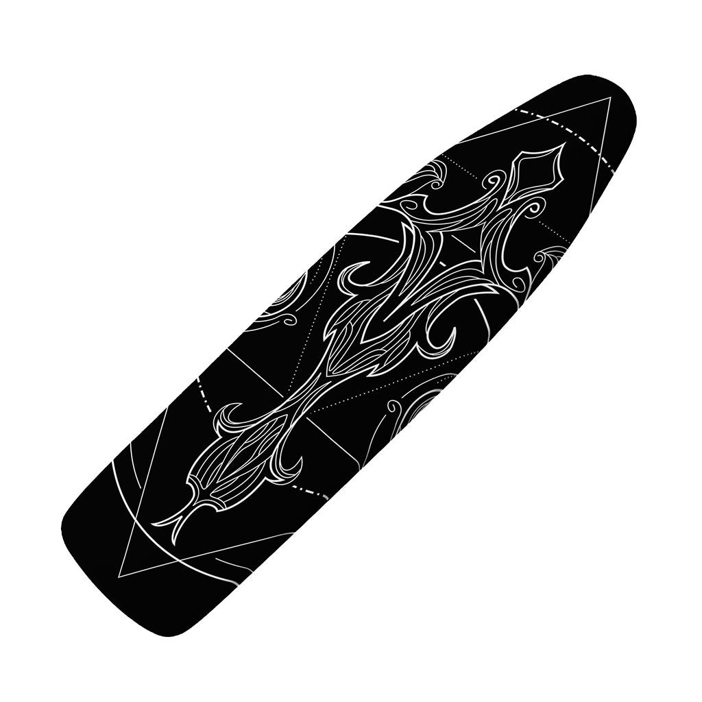 Black And White Libra Sign Print Ironing Board Cover