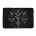 Black And White Libra Sign Print Kitchen Mat