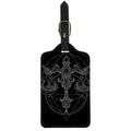 Black And White Libra Sign Print Luggage Tag