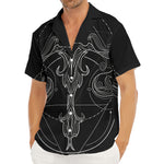 Black And White Libra Sign Print Men's Deep V-Neck Shirt