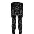 Black And White Libra Sign Print Men's Leggings