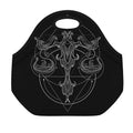 Black And White Libra Sign Print Neoprene Lunch Bag