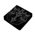 Black And White Libra Sign Print Outdoor Seat Cushion Cover