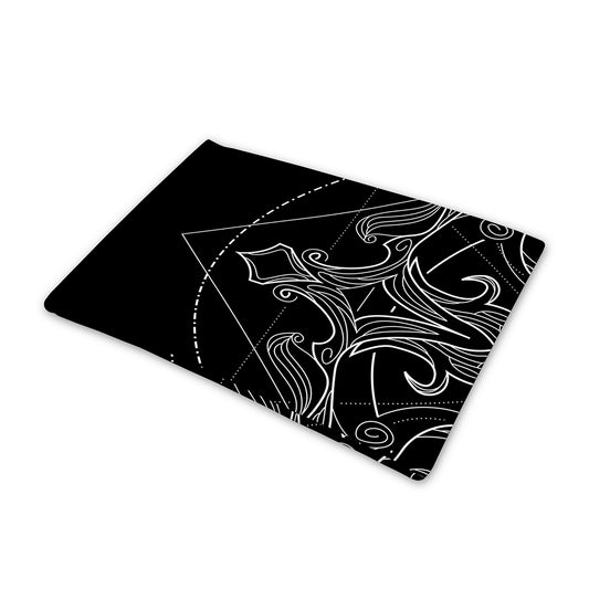 Black And White Libra Sign Print Pet Cooling Mat Cover