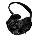 Black And White Libra Sign Print Pet Sling Carrier