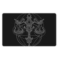 Black And White Libra Sign Print Polyester Doormat
