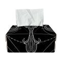 Black And White Libra Sign Print Rectangle Tissue Box Cover