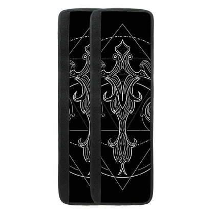 Black And White Libra Sign Print Refrigerator Handle Covers