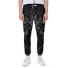 Black And White Libra Sign Print Scuba Joggers