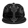 Black And White Libra Sign Print Snapback Cap