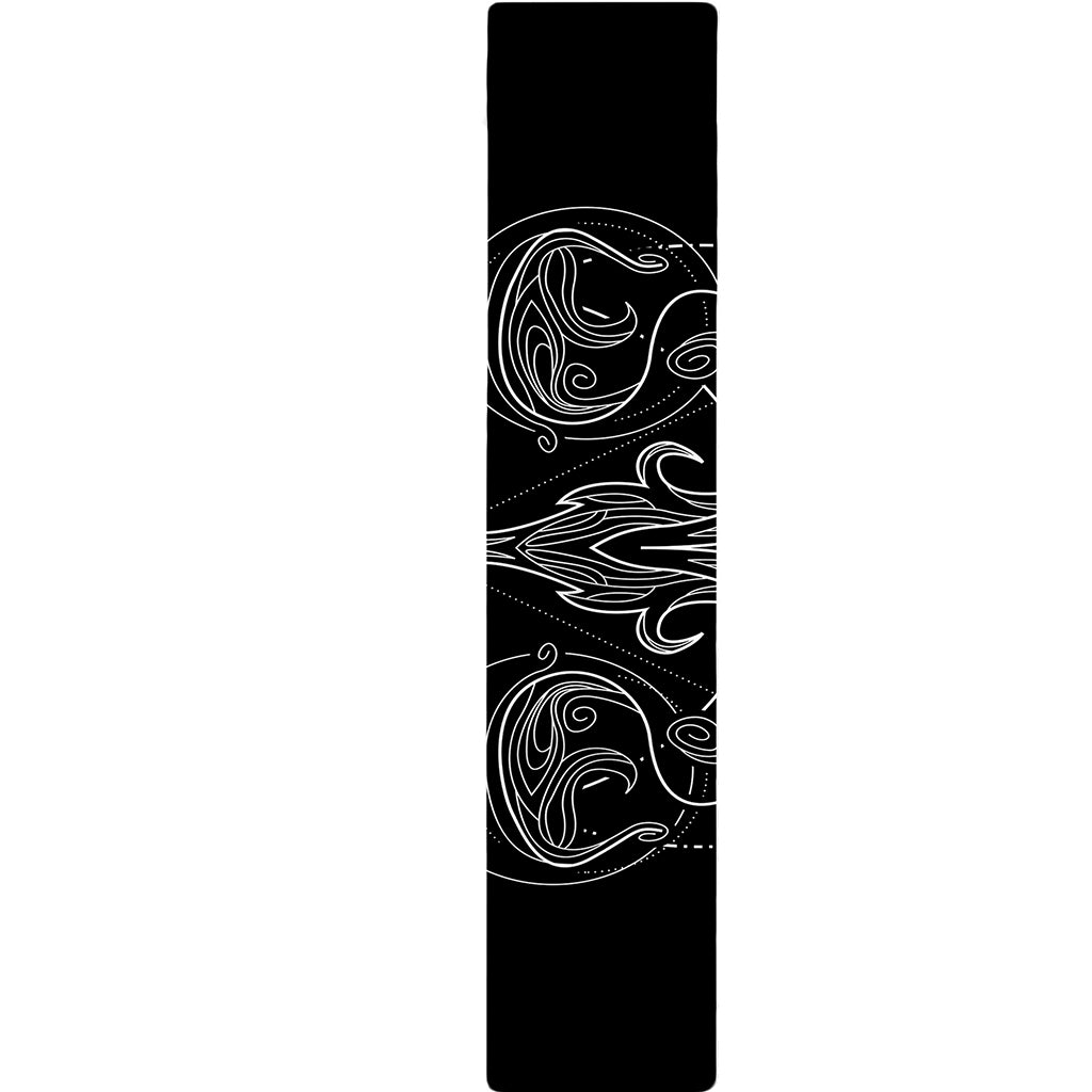 Black And White Libra Sign Print Table Runner