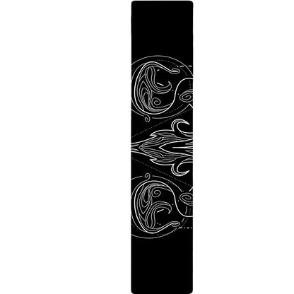 Black And White Libra Sign Print Table Runner