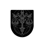Black And White Libra Sign Print Toilet Lid Cover