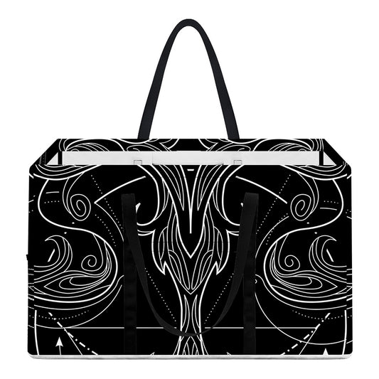 Black And White Libra Sign Print Utility Tote Bag