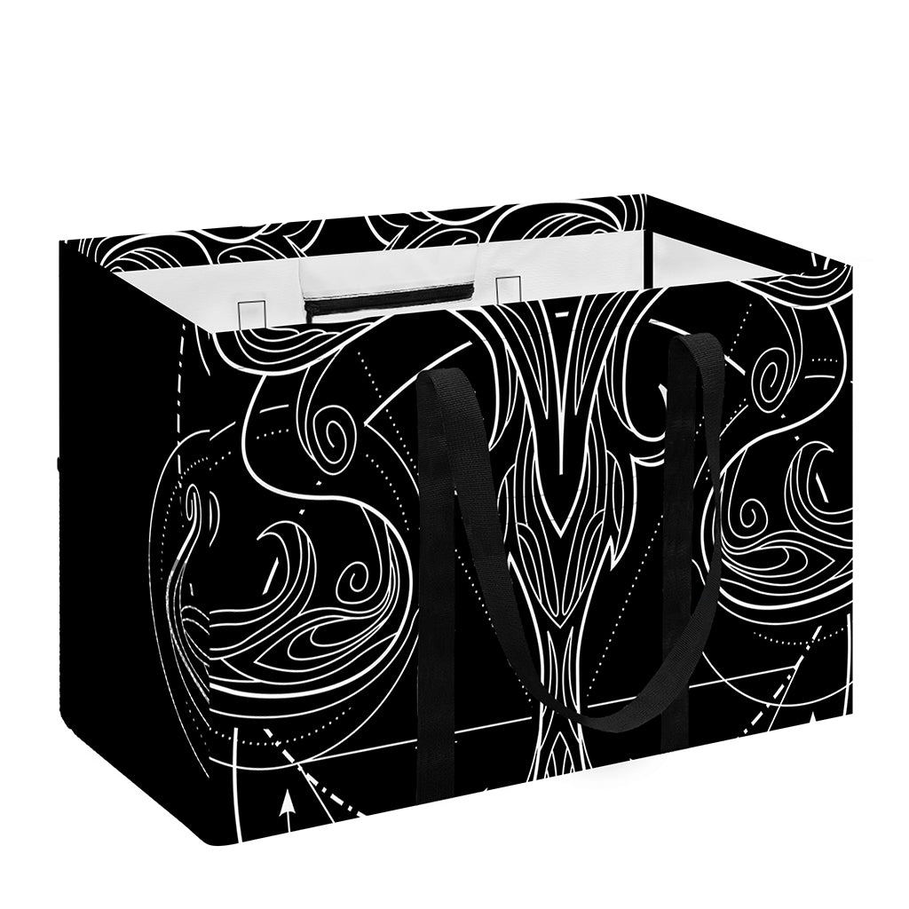 Black And White Libra Sign Print Utility Tote Bag