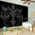 Black And White Libra Sign Print Wall Sticker