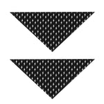 Black And White Lightning Pattern Print Dog Bandana