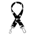 Black And White Lightning Pattern Print Dog Seat Belt