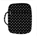 Black And White Lightning Pattern Print Front Pocket Bible Bag
