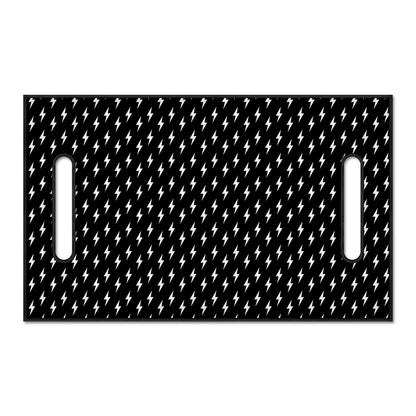 Black And White Lightning Pattern Print Golf Cart Seat Cover