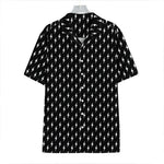 Black And White Lightning Pattern Print Hawaiian Shirt