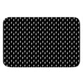 Black And White Lightning Pattern Print Indoor Door Mat