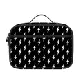 Black And White Lightning Pattern Print Portable Lunch Bag