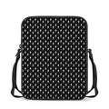 Black And White Lightning Pattern Print Rectangular Crossbody Bag