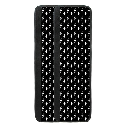Black And White Lightning Pattern Print Refrigerator Handle Covers