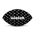 Black And White Lightning Pattern Print Rugby Ball
