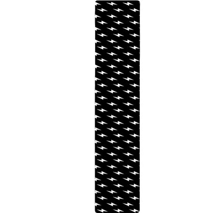 Black And White Lightning Pattern Print Table Runner