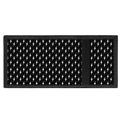 Black And White Lightning Pattern Print Trifold Wallet