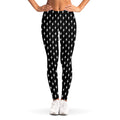 Black And White Lightning Pattern Print Women's Leggings