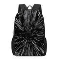 Black And White Lightspeed Print 17 Inch Backpack