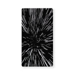 Black And White Lightspeed Print Baby Crib Sheet