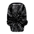 Black And White Lightspeed Print Baby Seat Cover