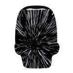 Black And White Lightspeed Print Baby Seat Cover
