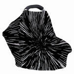 Black And White Lightspeed Print Baby Seat Cover
