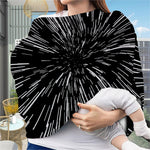 Black And White Lightspeed Print Baby Seat Cover