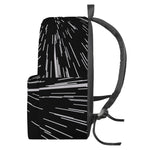 Black And White Lightspeed Print Backpack